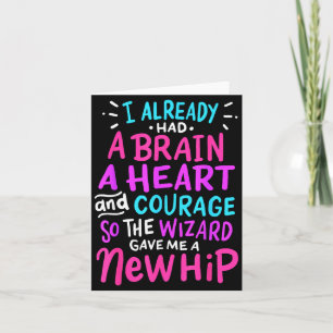 Tarjeta Cirugía de reemplazo de cadera de titanio Humor Di