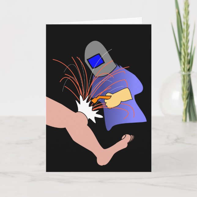 Tarjeta Cirugía de rodilla se vuelve bien humorística Pers (Anverso)