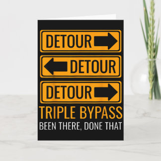 Tarjeta Cirugía de Triple Bypass Sobreviviente de Enfermed