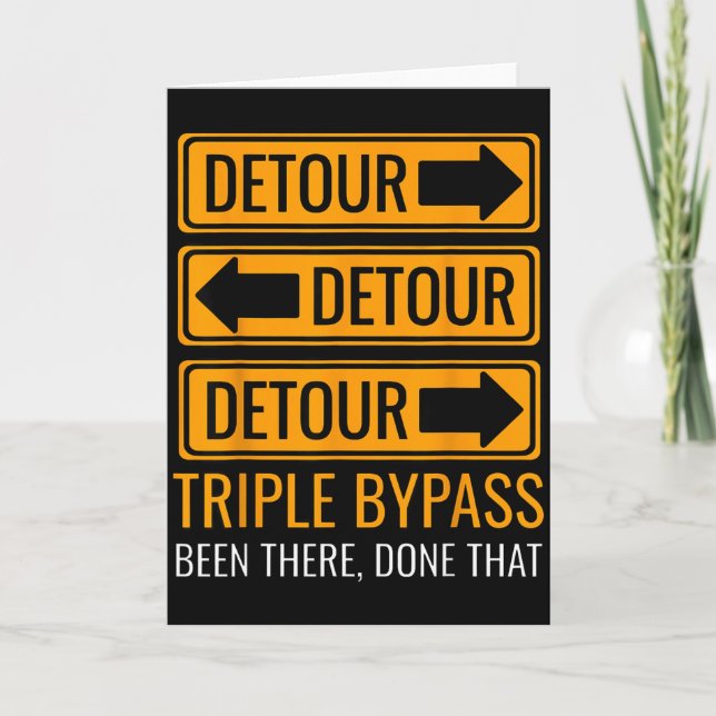 Tarjeta Cirugía de Triple Bypass Sobreviviente de Enfermed (Anverso)