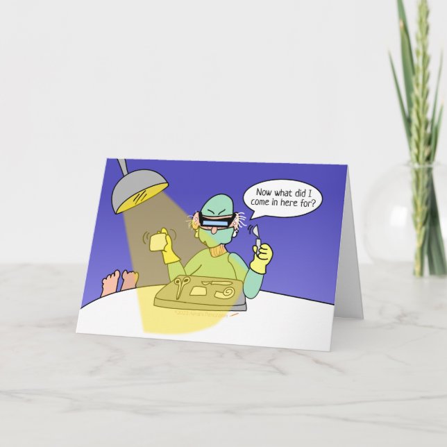 Tarjeta Cirugía divertida de reemplazo de cadera de cadera (Anverso)