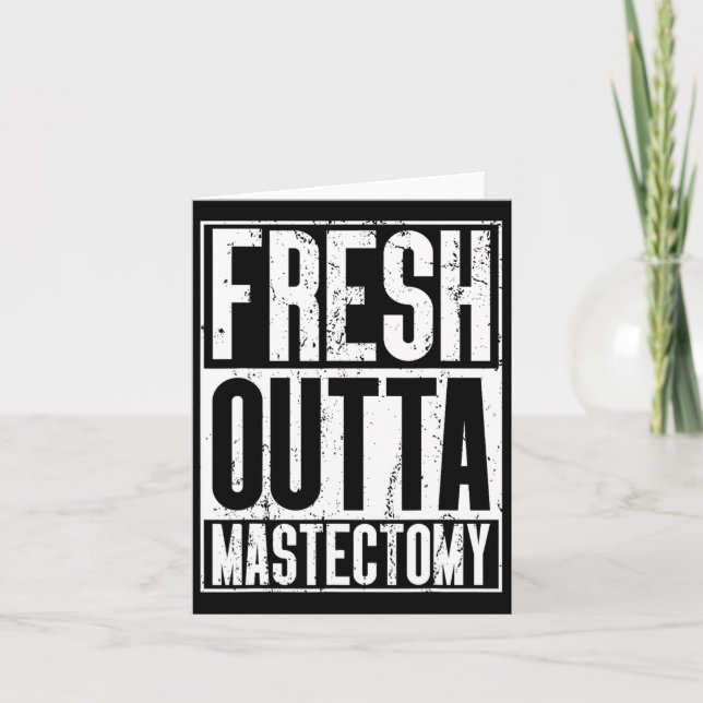 Tarjeta Cirugía fuera - Mastectomía de sensibilización sob (Anverso)