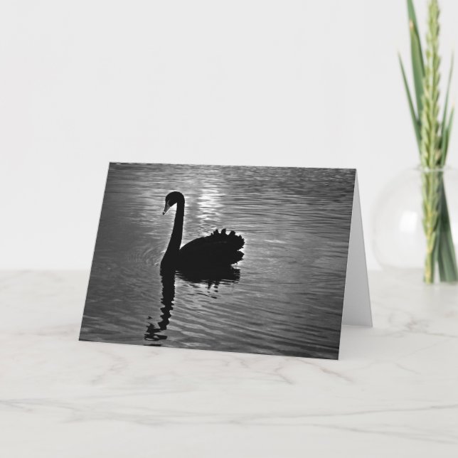 Tarjeta Cisne negro - Animal nativo australiano (Anverso)