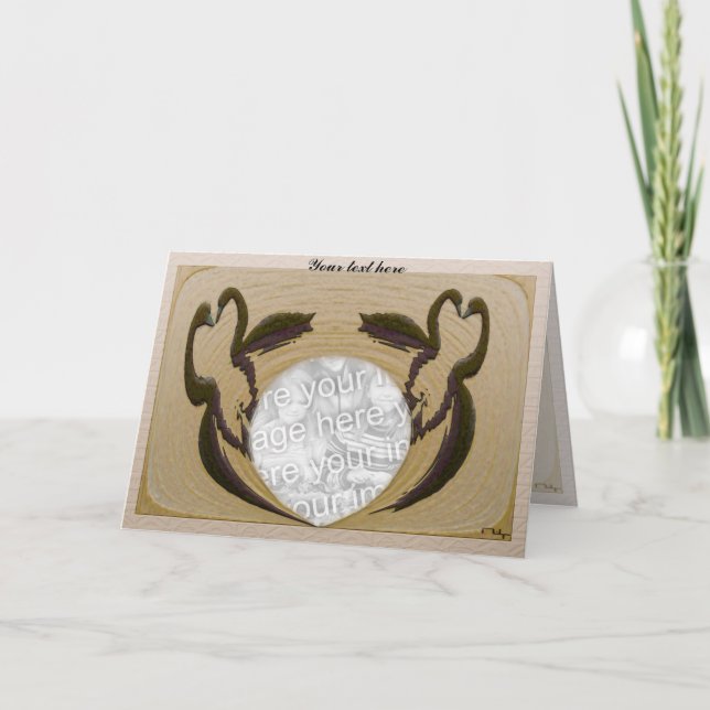 Tarjeta Cisnes amorosos (Anverso)