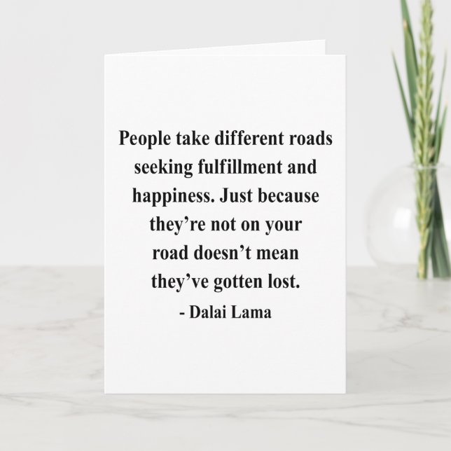 Tarjeta cita 1a de Dalai Lama (Anverso)