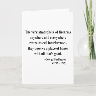 Tarjeta Cita 7a de George Washington