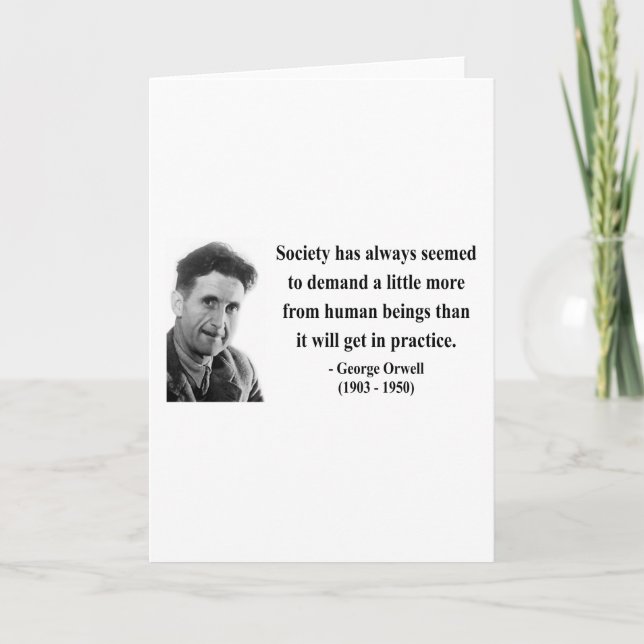 Tarjeta Cita 8b de George Orwell (Anverso)