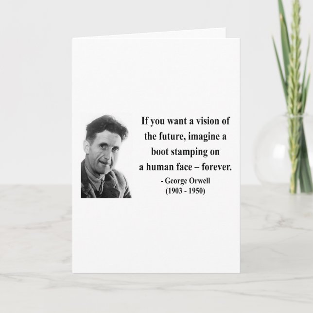 Tarjeta Cita 9b de George Orwell (Anverso)