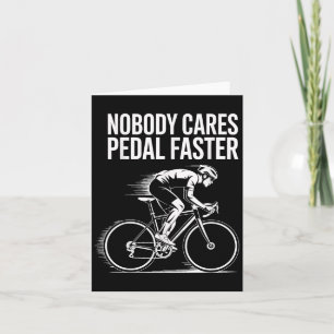 Tarjeta Cita ciclista Diseño Motivador A Nadie Le Importa 