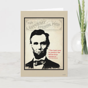 Tarjeta Cita de Abe Lincoln