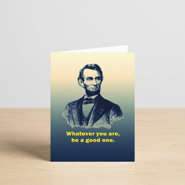 Tarjeta Cita de Abraham Lincoln (Subido por el creador)