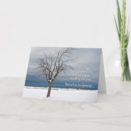 Tarjeta Cita de aliento con árbol