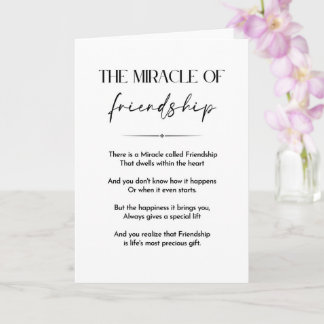 Tarjeta Cita de amigo, poema de amistad inspirador