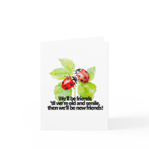 Cita de amistad de Ladybugs graciosa BFF viejo sen