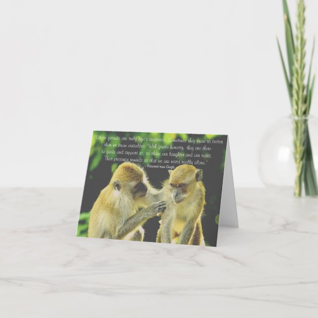 Tarjeta Cita de amistad de Vincent van Gogh (Anverso)