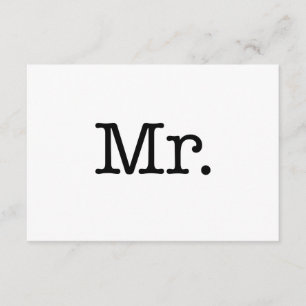 Tarjeta Cita de aniversario de bodas del Sr. en blanco y n