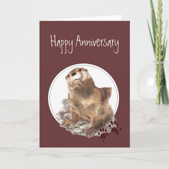 Tarjeta Cita de aniversario para cónyuge (Anverso)