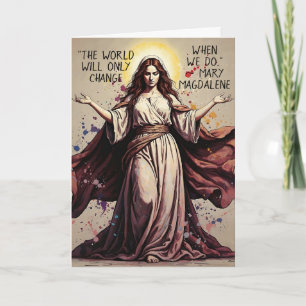 Tarjeta Cita de Arte Vintage Mary Magdalene