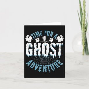 Tarjeta Cita de aventuras de caza de fantasmas para invest
