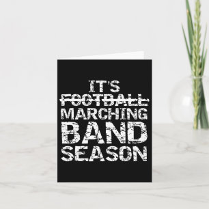 Tarjeta Cita de banda divertida regalo no fútbol es marcha
