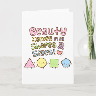 Tarjeta Cita de belleza linda que viene en todas las forma