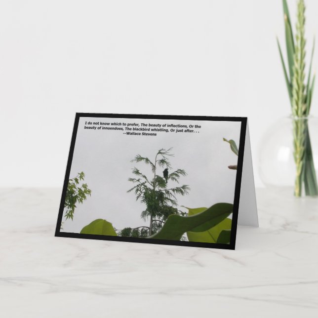 Tarjeta Cita de Blackbird (Anverso)