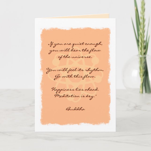 Tarjeta Cita de Buda (Anverso)