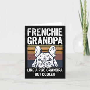 Tarjeta Cita de bulldog para tu abuelo francés