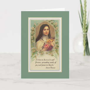 Tarjeta Cita De Carmelita De Flor St. Therese