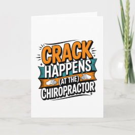 Tarjeta Cita de Chiropractica divertida Humor de choque de