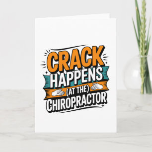 Tarjeta Cita de Chiropractica divertida Humor de choque de