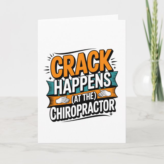 Tarjeta Cita de Chiropractica divertida Humor de choque de (Anverso)
