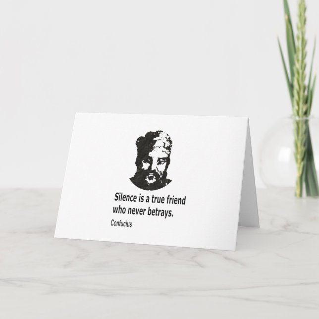 Tarjeta Cita De Confucio (Anverso)