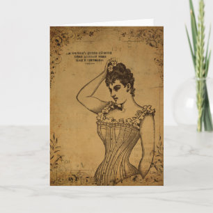 Tarjeta Cita de conjeturas de mujeres en arte digital de t