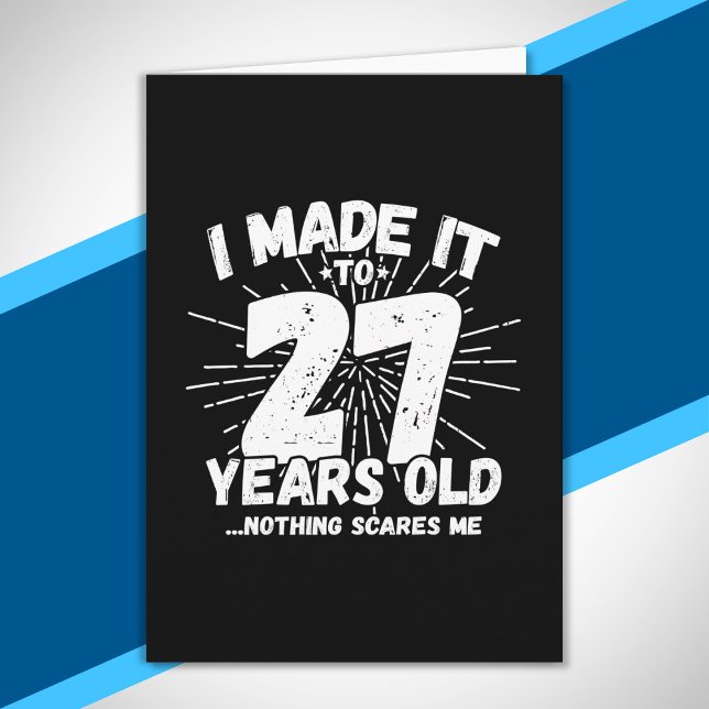 Tarjeta Cita de cumpleaños 27 divertida Sarcástica de 27 a (Subido por el creador)