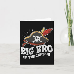 Tarjeta Cita de cumpleaños de pirata para un hermano mayor