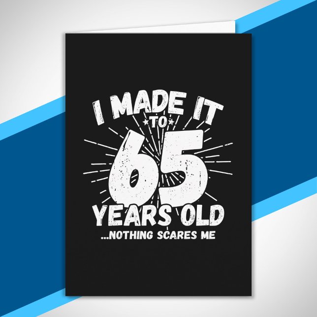 Tarjeta Cita de cumpleaños número 65 graciosa Sarcástica d (Subido por el creador)