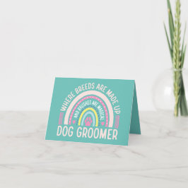 Tarjeta Cita de Dog Groomer: Donde se hacen las razas salu