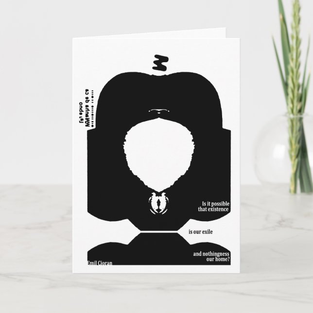 Tarjeta Cita de Emil Cioran (Anverso)