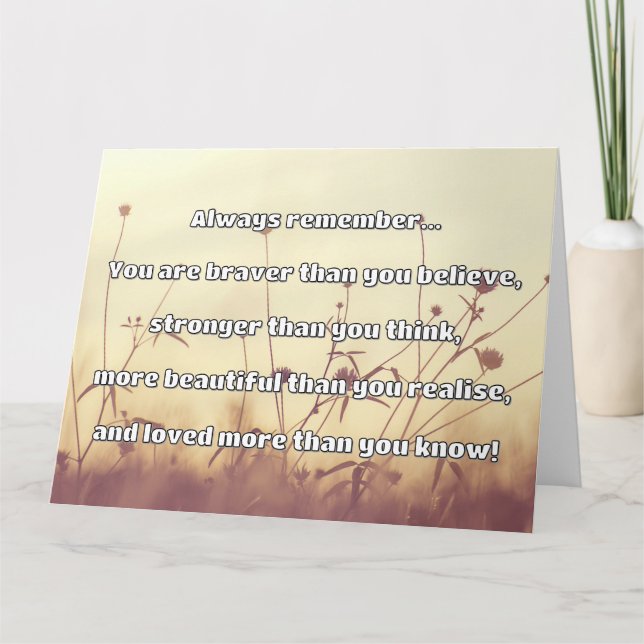 Tarjeta Cita de Empath Bravery Positive Animation (Anverso)