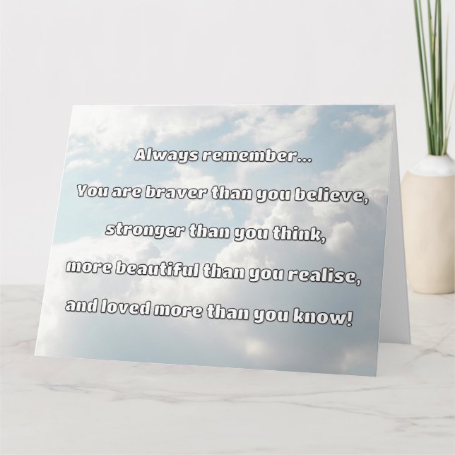 Tarjeta Cita de Empath Bravery Positive Animation (Anverso)