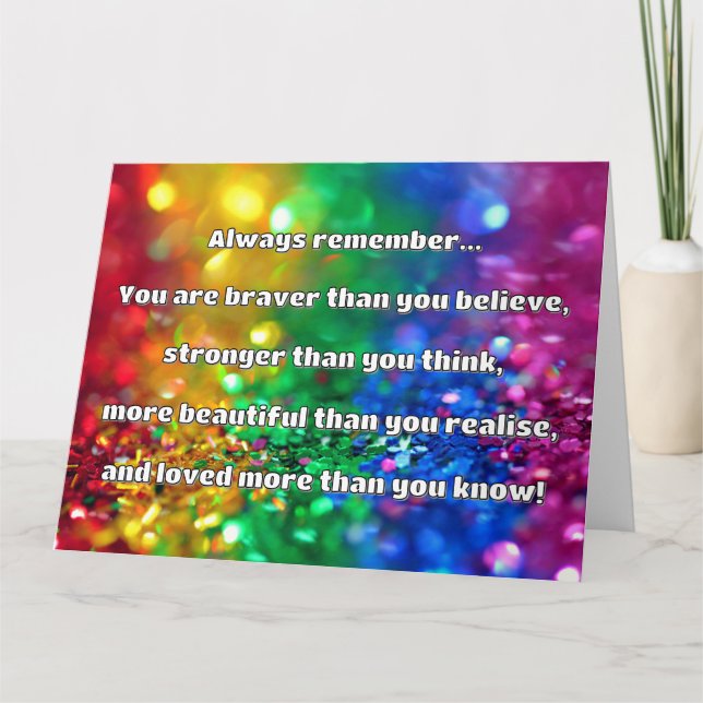 Tarjeta Cita de Empath Bravery Positive Animation (Anverso)