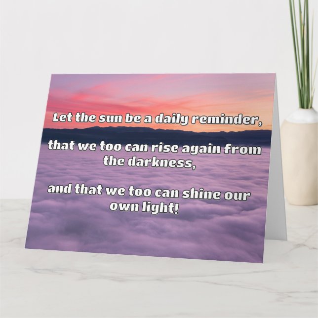 Tarjeta Cita de estímulo positiva de Empath Shine (Anverso)
