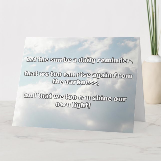 Tarjeta Cita de estímulo positiva de Empath Shine (Anverso)