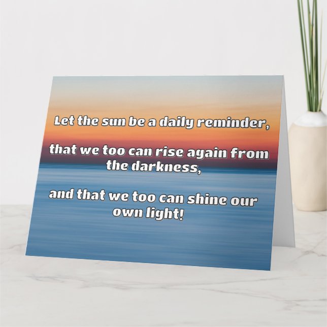 Tarjeta Cita de estímulo positiva de Empath Shine (Anverso)