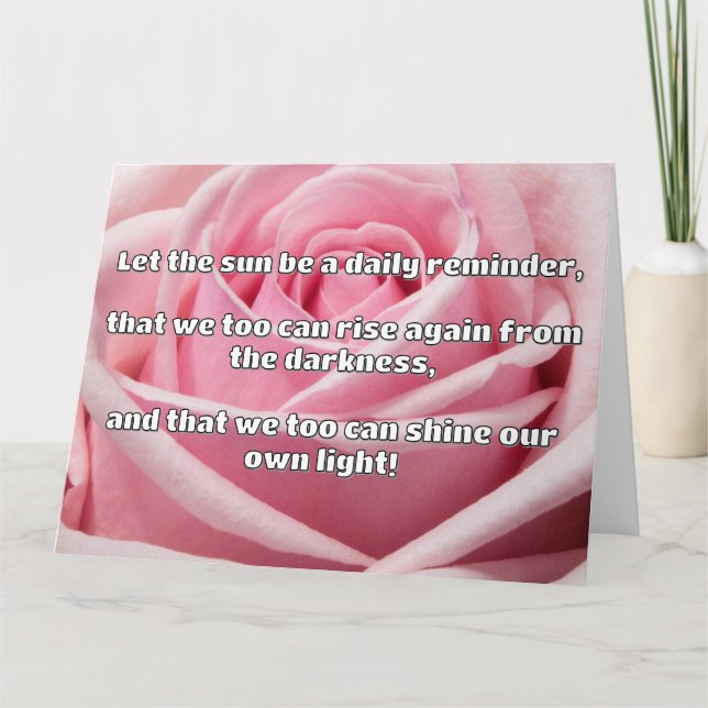 Tarjeta Cita de estímulo positiva de Empath Shine (Anverso)