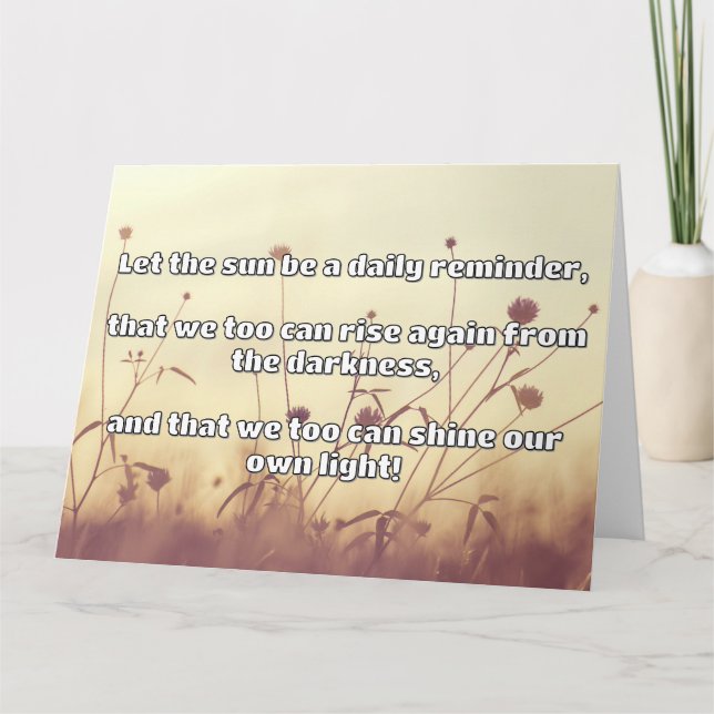 Tarjeta Cita de estímulo positiva de Empath Shine (Anverso)