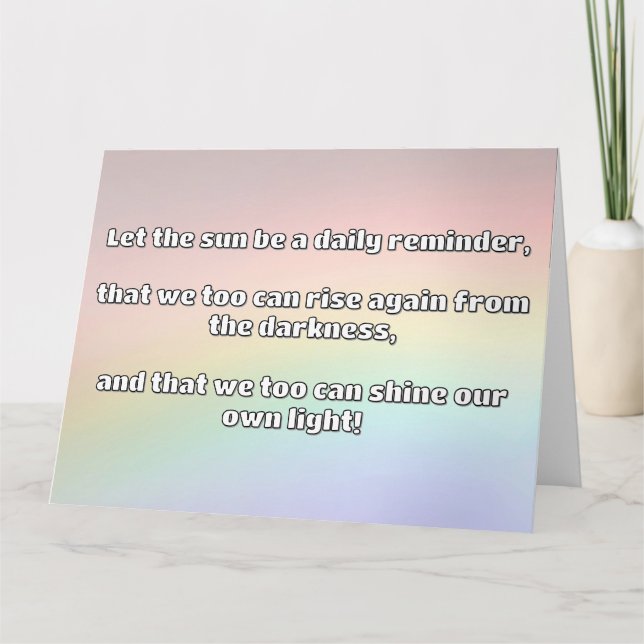 Tarjeta Cita de estímulo positiva de Empath Shine (Anverso)