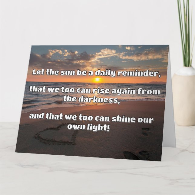 Tarjeta Cita de estímulo positiva de Empath Shine (Anverso)