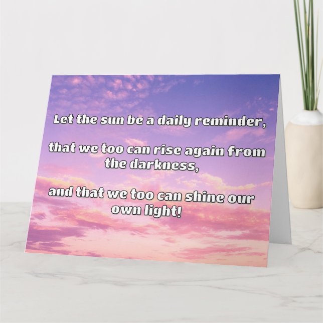 Tarjeta Cita de estímulo positiva de Empath Shine (Anverso)